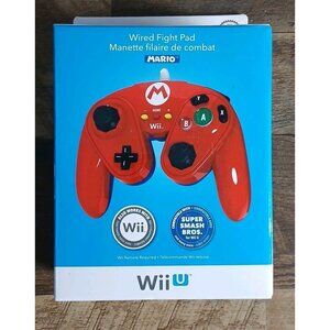Nintendo Wii U MARIO Controller Wired Fight Pad Wii U - Factory sealed